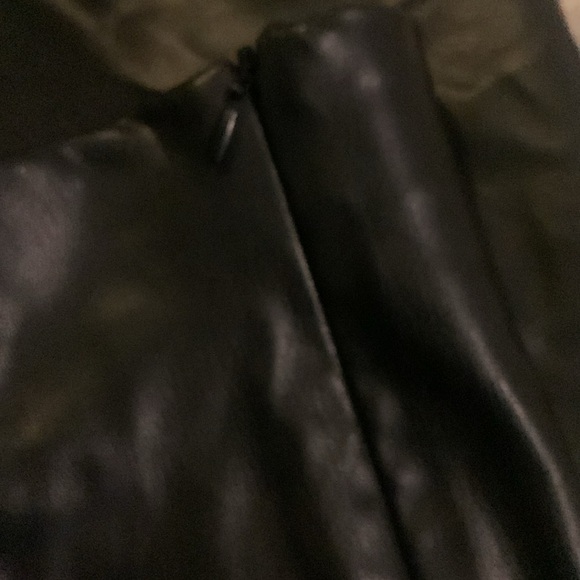 Zara women’s NWT Vegan Faux Leather Leggings pants black NWOT - Picture 8 of 9